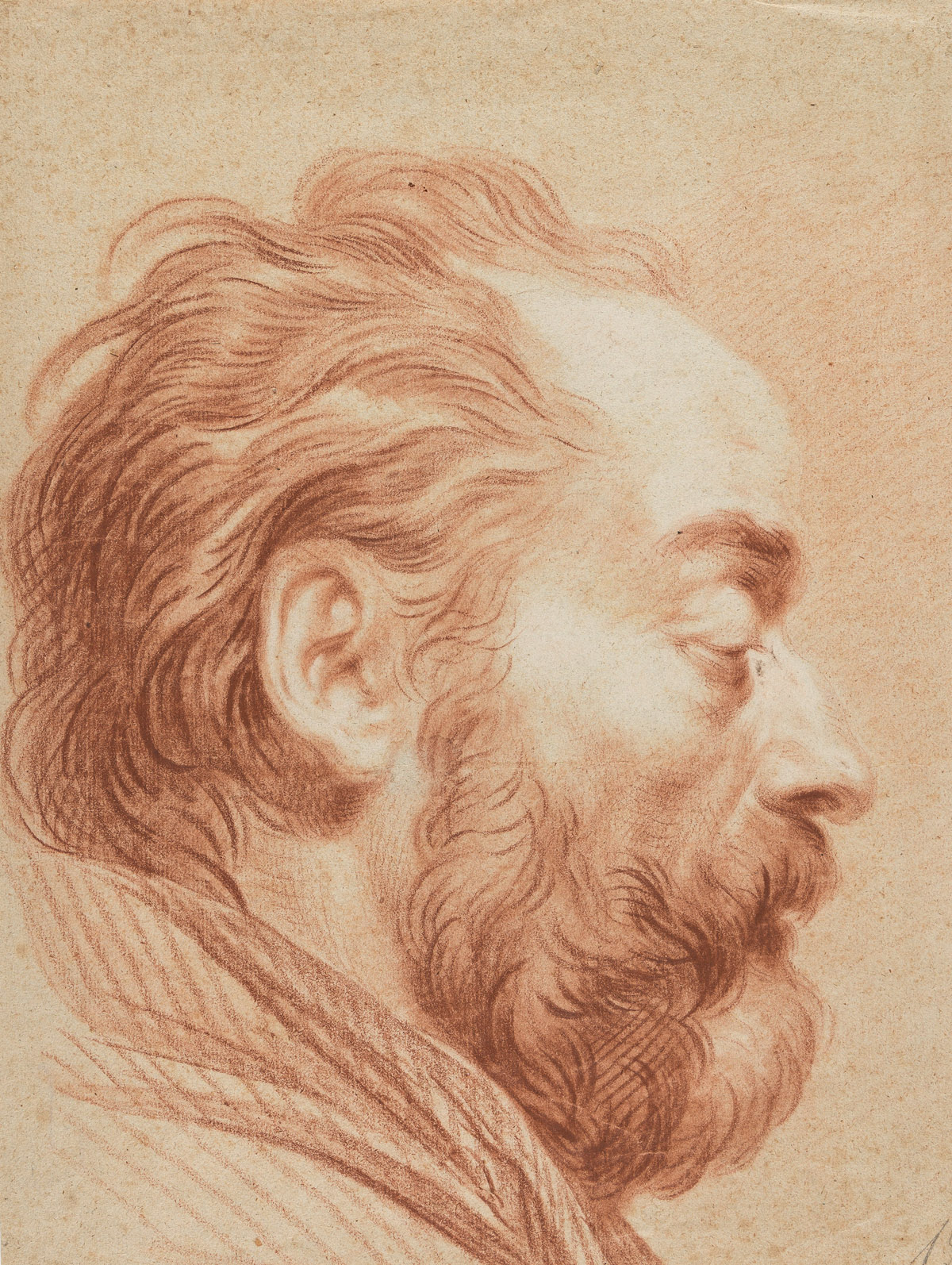 JAKOB MATTHIAS SCHMUTZER (Vienna 1733-1811 Vienna) Head of a Bearded Man in Profile.